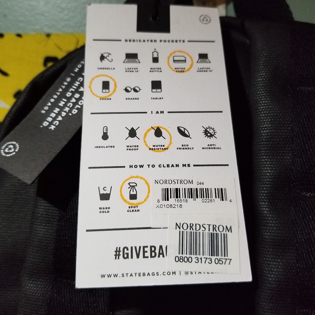 State Bags Greenpoint Mini Kane Backpack Nwt — image 5 of 5